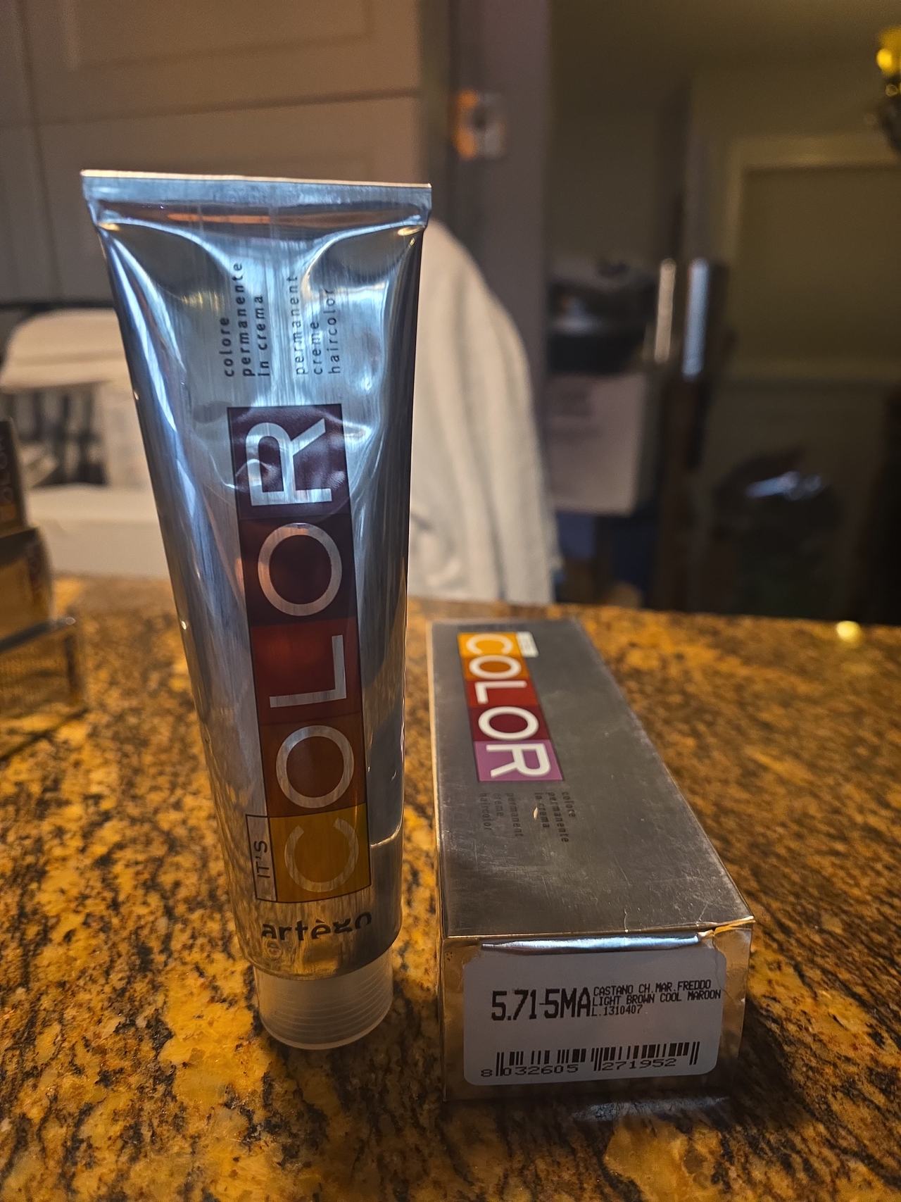 Artego It's Color Permanent Hair Color 5.715MA Light Brown Cool Maroon