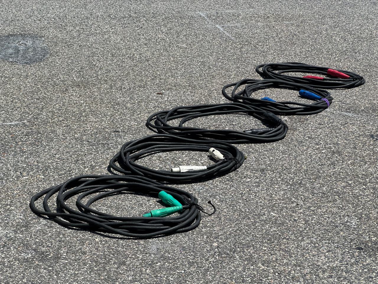40' 2/0 Camlock Feeder Cable Set (5-Wire) CAROL SC CABLE