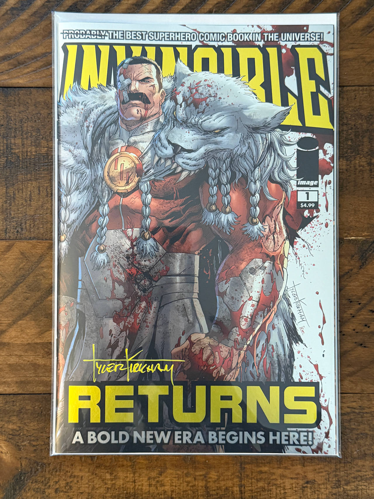 Invincible Returns #1 - Artist Signature - Tyler Kirkham Variant Cover