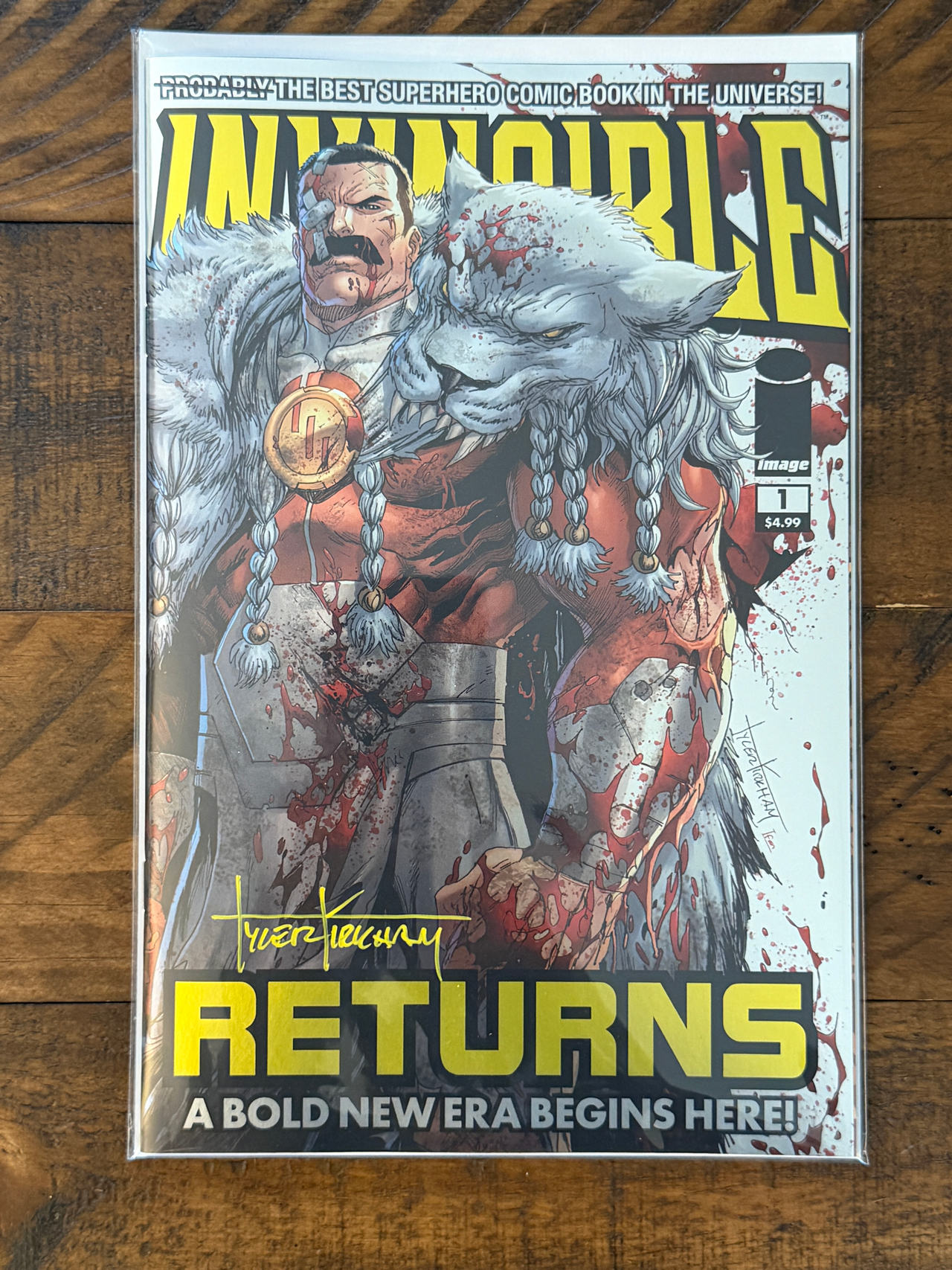 Invincible Returns #1 - Artist Signature - Tyler Kirkham Variant Cover
