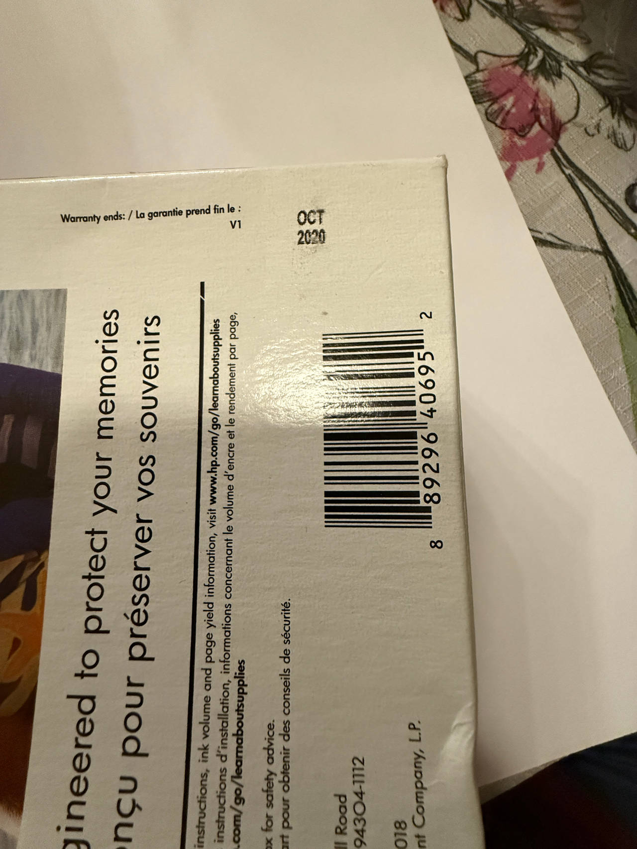 2 pack HP 64XL Black Ink Cartridge dated Oct 2020