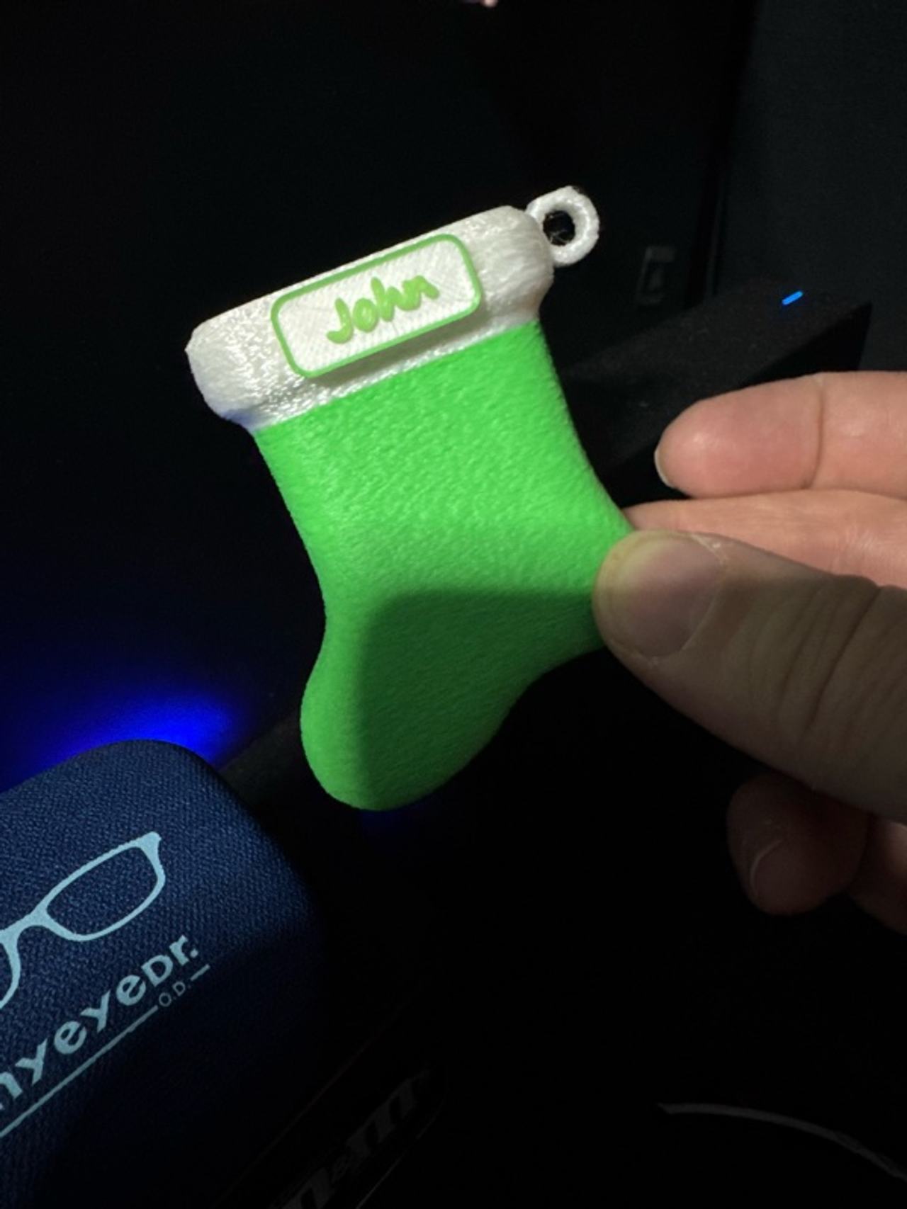 3D Printed Personalized Stocking Tree Ornaments 