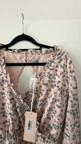 Floral Print Long Sleeve Mini Dress - Image 2