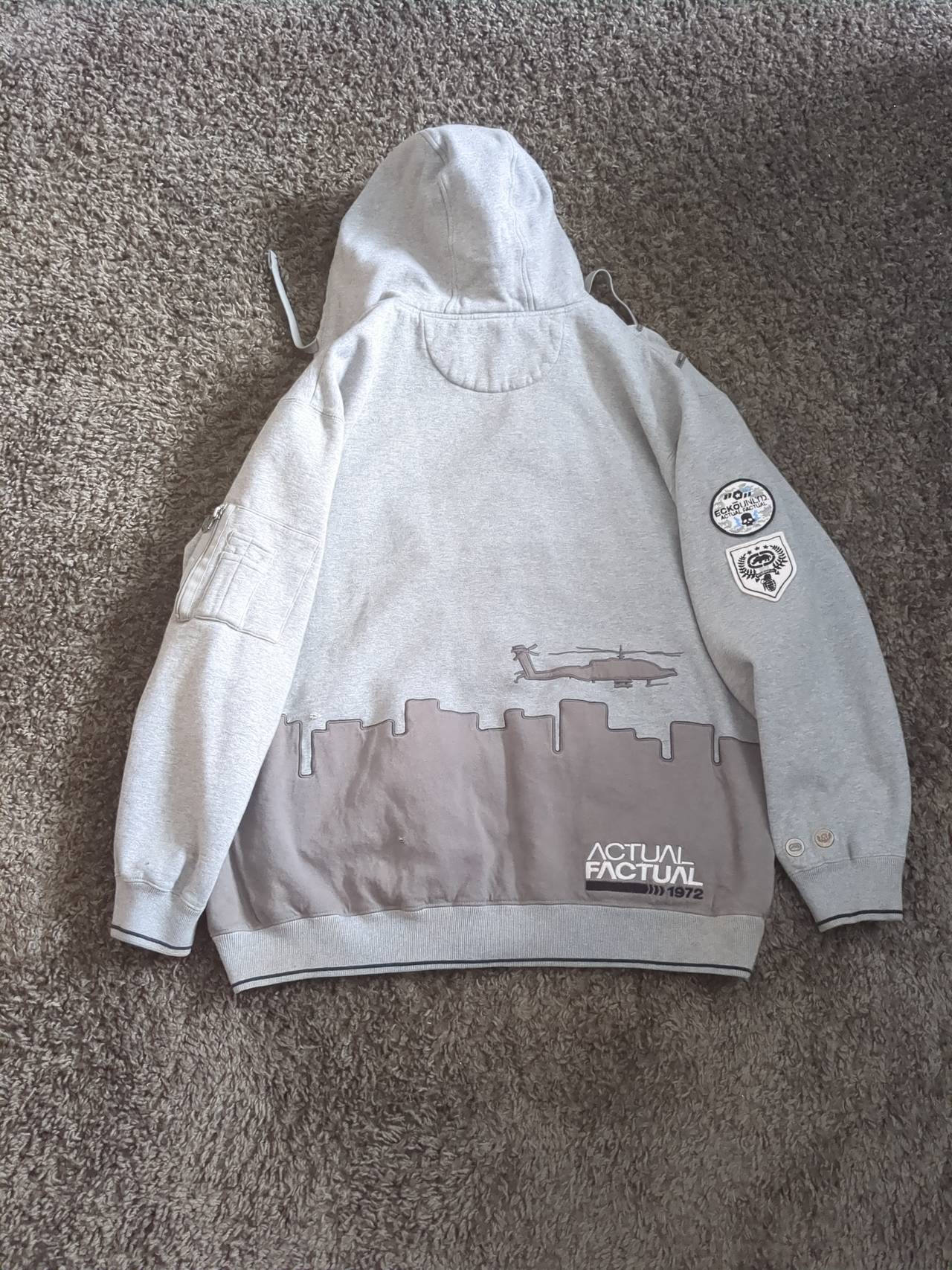 Ecko Unltd. Vintage Graphic Zip Up Hoodie