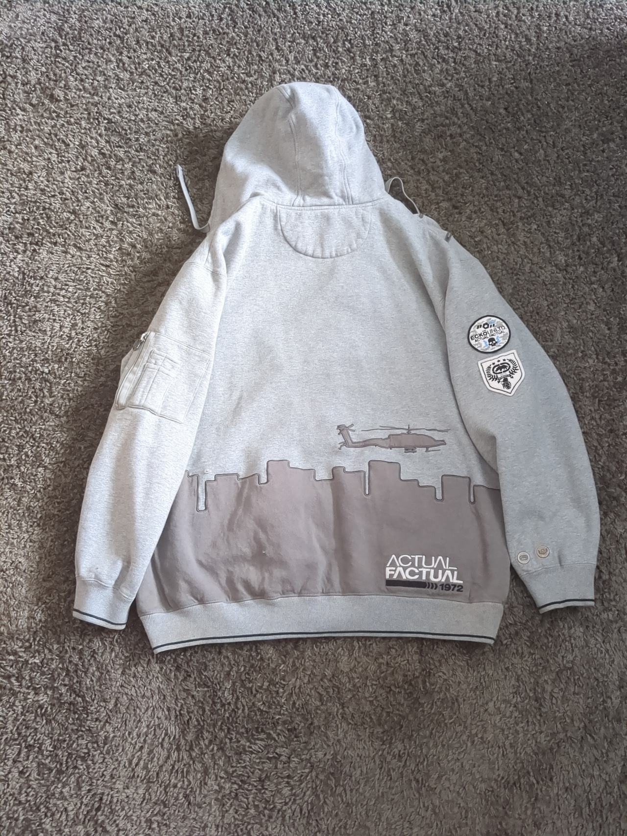 Ecko Unltd. Vintage Graphic Zip Up Hoodie