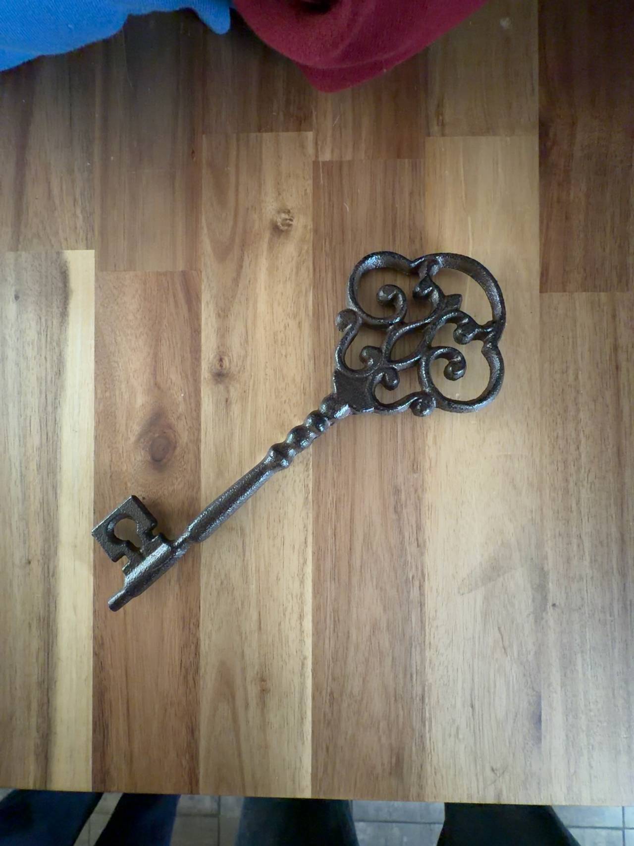 Antique Cast Iron Decorative Skeleton Key