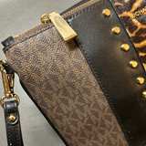 MICHAEL KORS | Calf Hair Clutch Wristlet Purse Animal Print Gold Hardware - Image 3