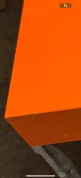 Modern Orange Acrylic Square Coffee Table 24x24 - Image 4