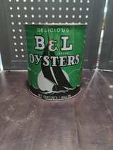 B&L Brand Oysters 1 Gallon Vintage Tin - Image 2