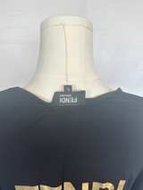 Fendi Perfumes Black 3/4 Sleeve Top - Image 3