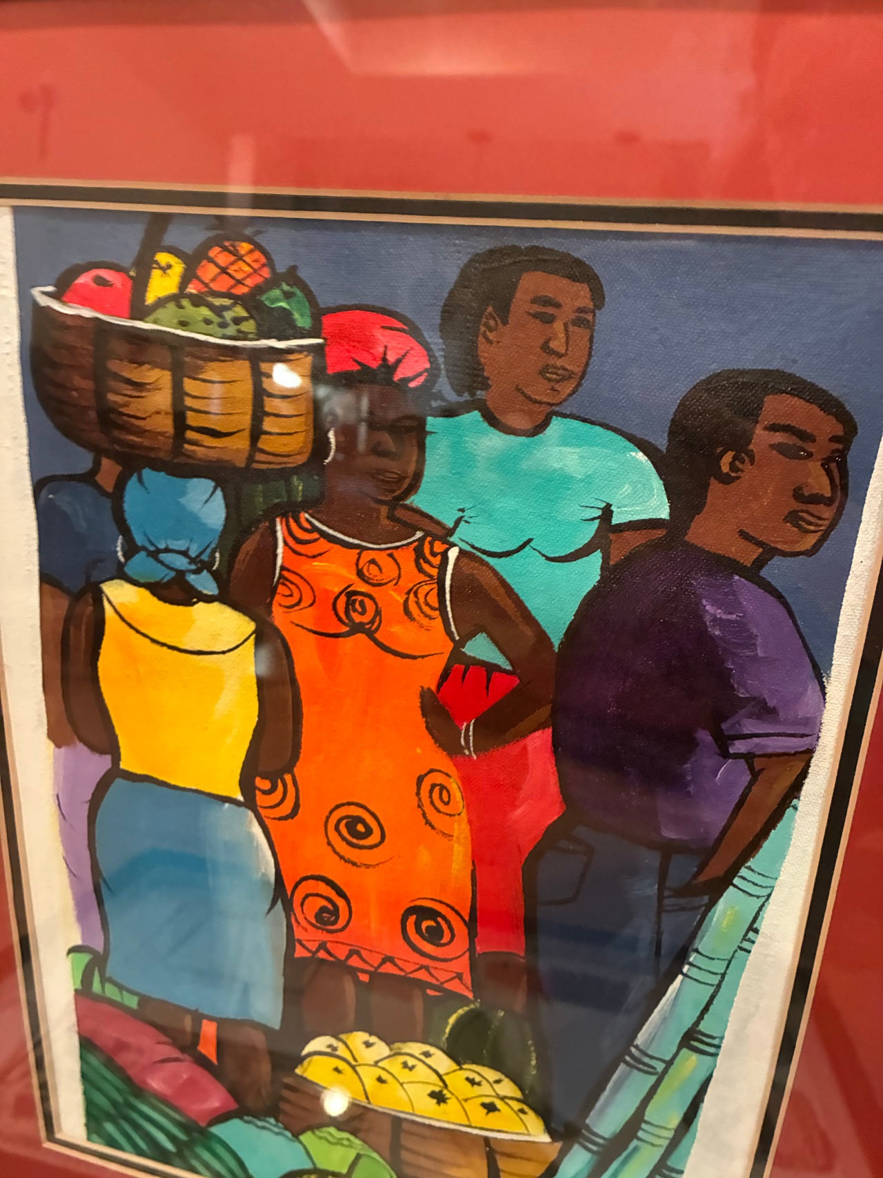Caribbean Market Scene Painting