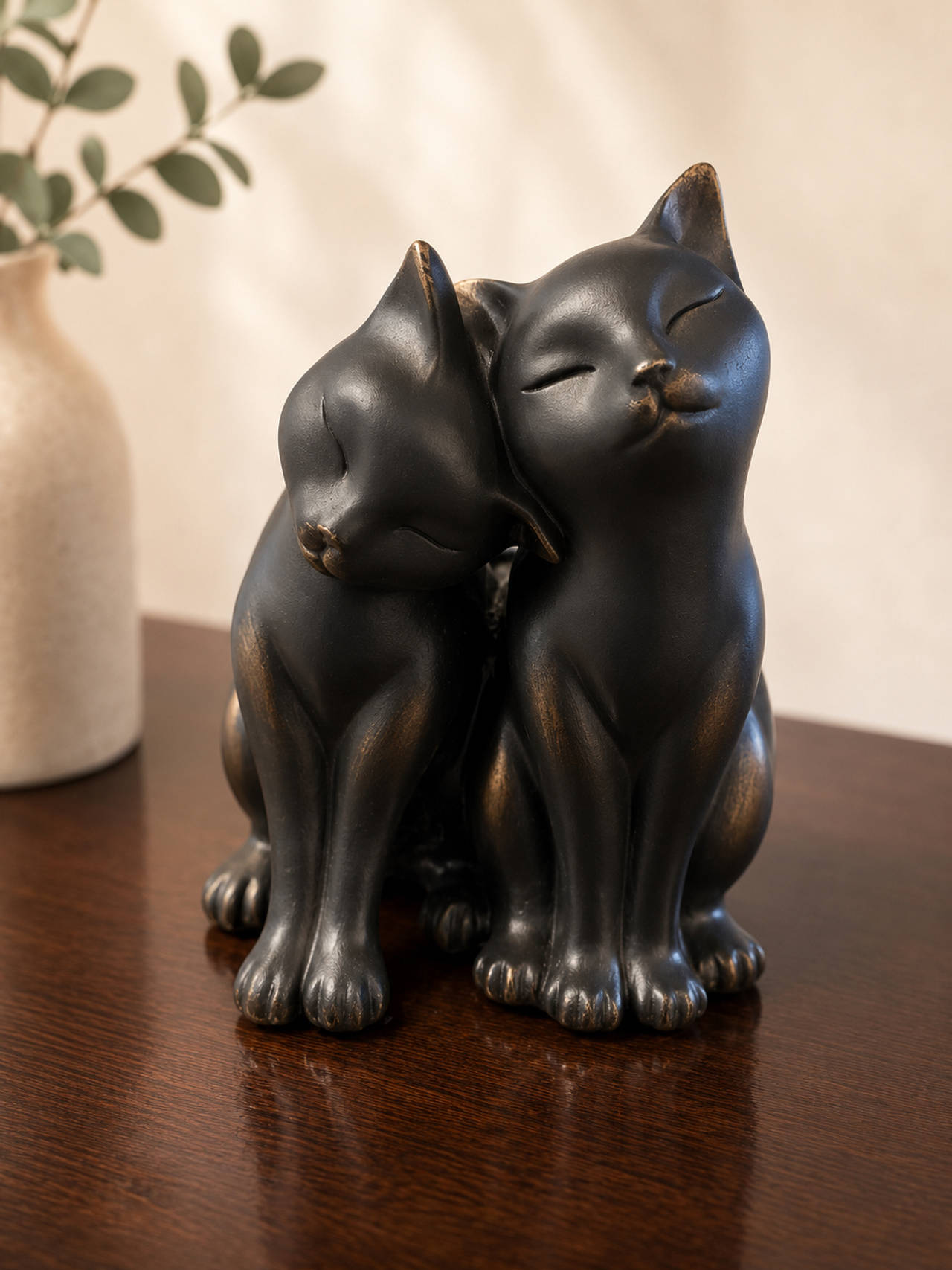 Nuzzling Cats Figurine