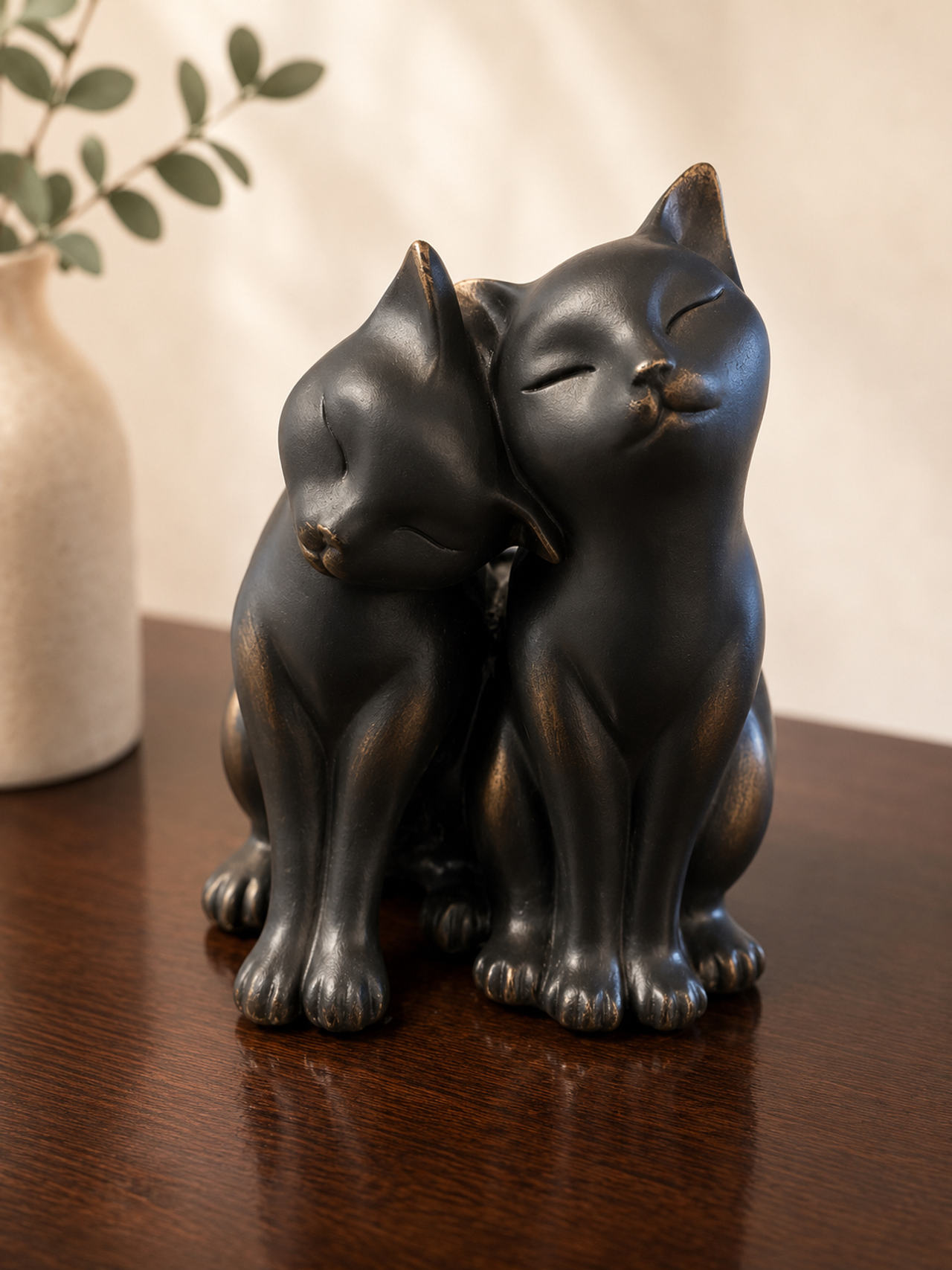 Nuzzling Cats Figurine
