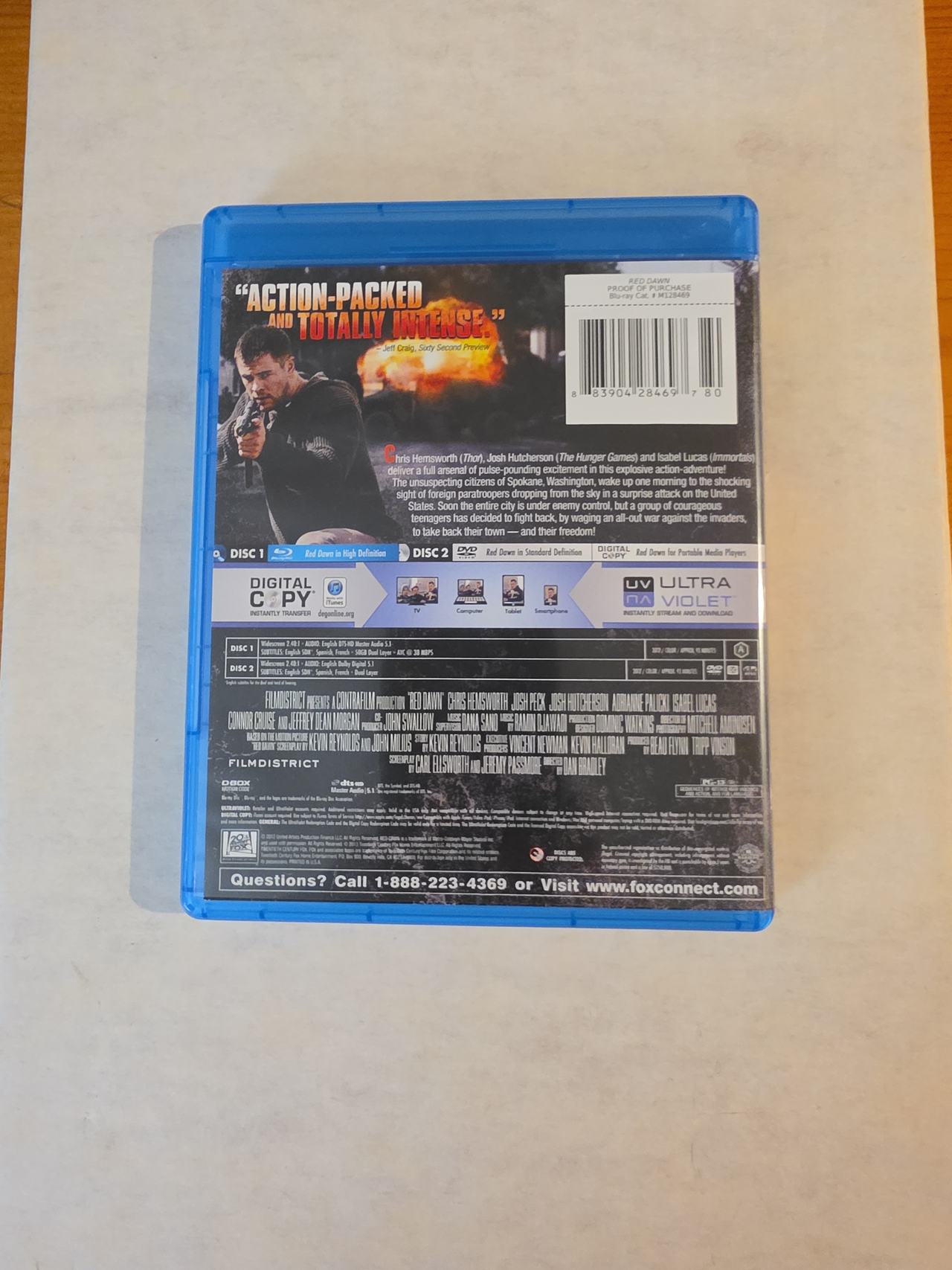 Red Dawn (2012) Blu-ray + DVD + Digital Copy