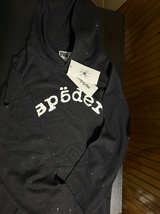 Sp5der Black Rhinestone Hoodie - Image 1