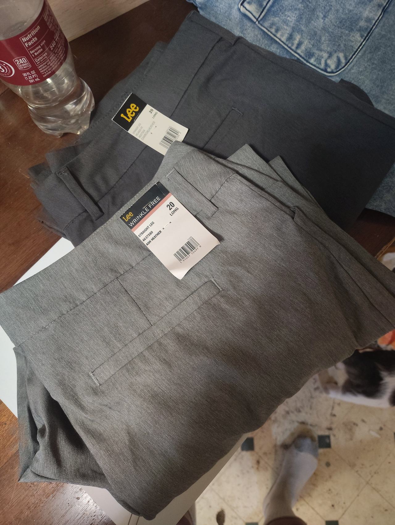 2 pairs of lee Women's Wrinkle Free Straight Leg Pant NWT