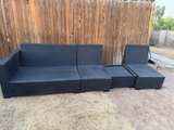 4-Piece Modular Outdoor Wicker Patio Set with Covers - Image 6