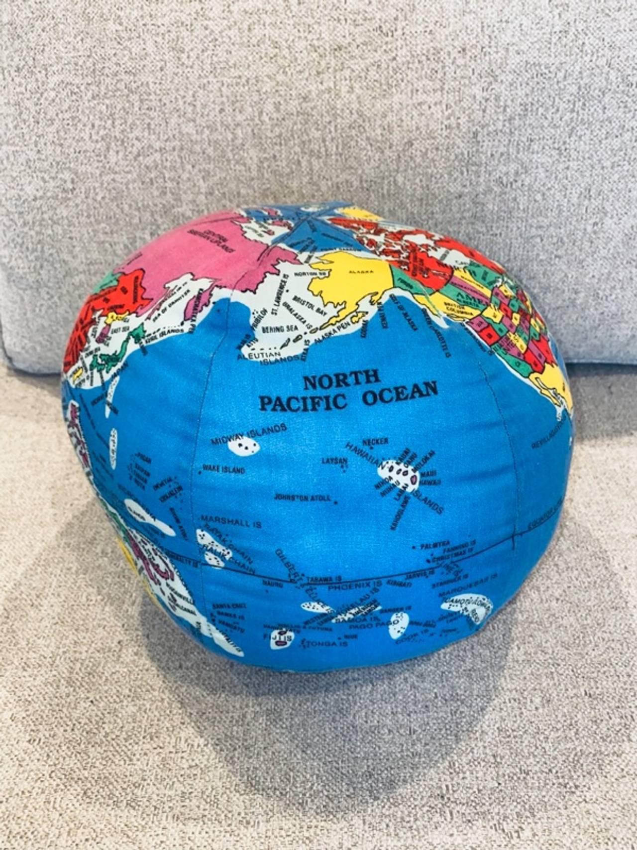Hugg A Planet Large Earth Globe Plush Pillow Girl Scouts 