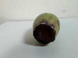 Green Crackle Glaze Ceramic Bud Vase - Image 2