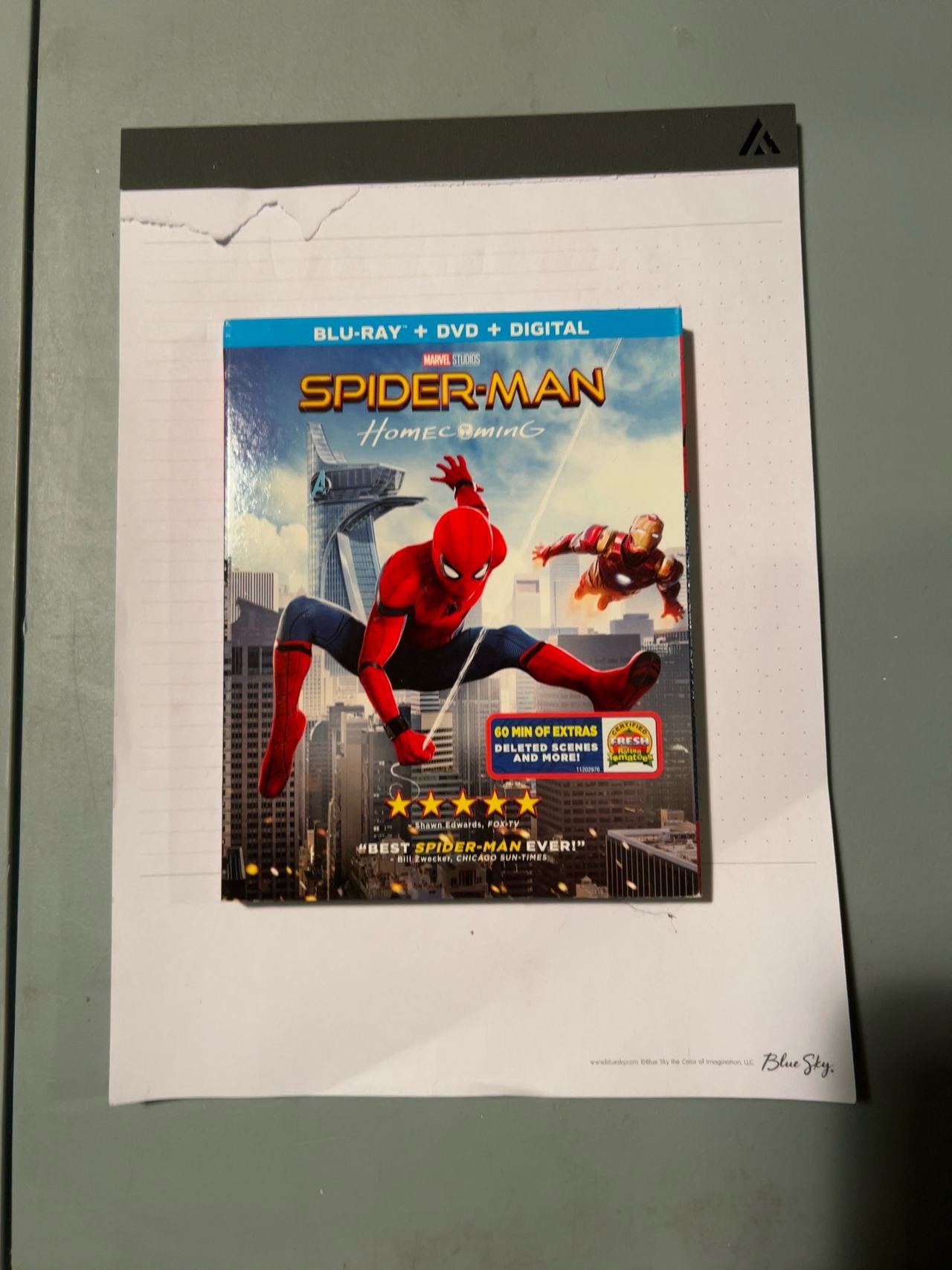 Marvel Spider-Man: Homecoming Blu-ray