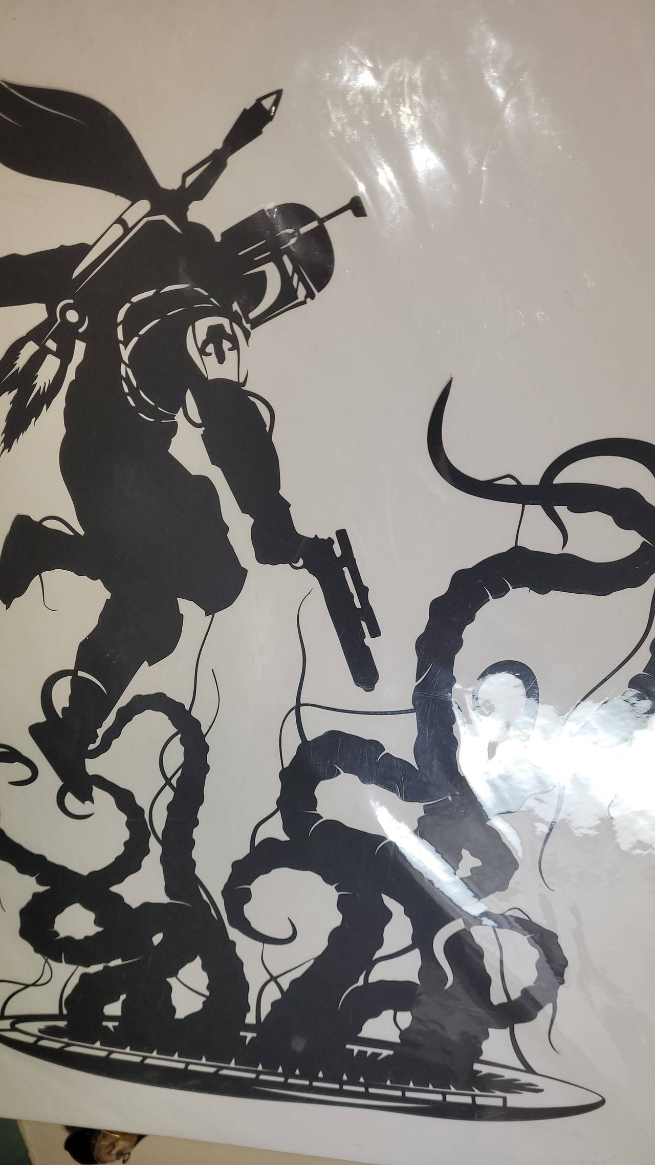 Boba Fett Sarlacc Pit Vinyl Decal Sticker