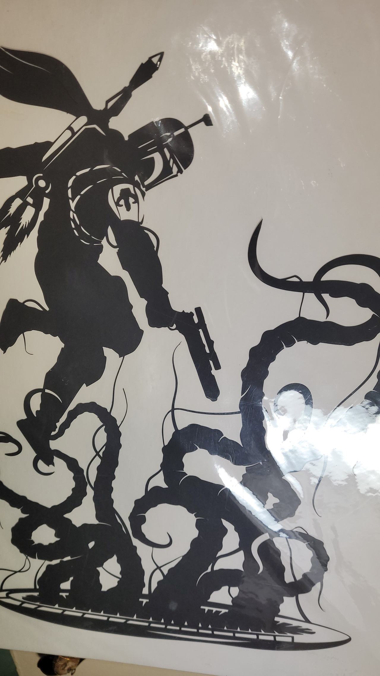 Boba Fett Sarlacc Pit Vinyl Decal Sticker