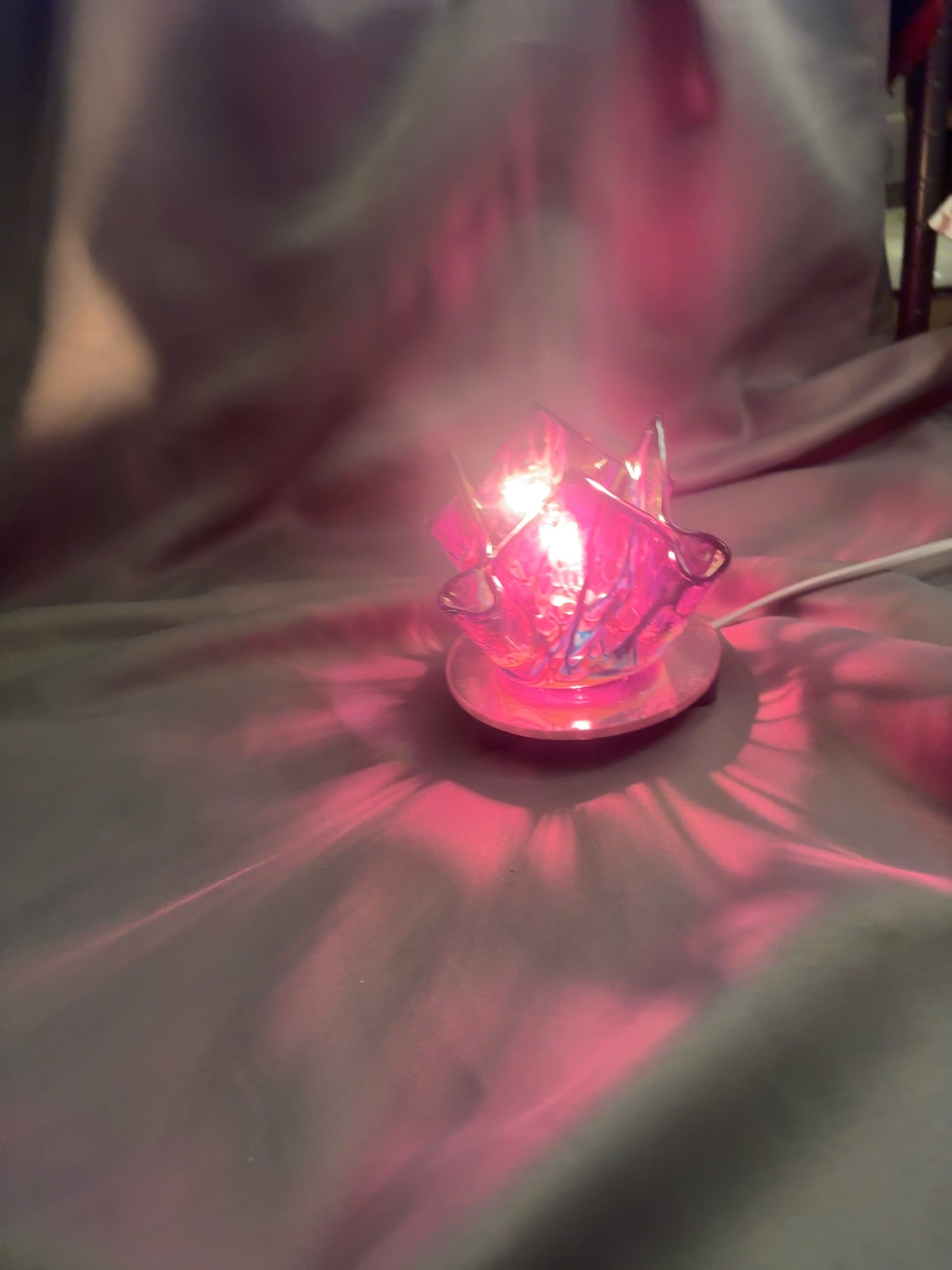 Lotus Pink Resin Tealight Holder