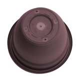 Round Plastic Planter Pot - Espresso Brown - Image 3
