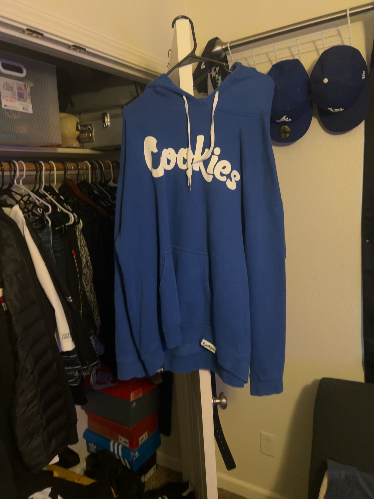 Cookies Original Logo Hoodie Royal Blue/White