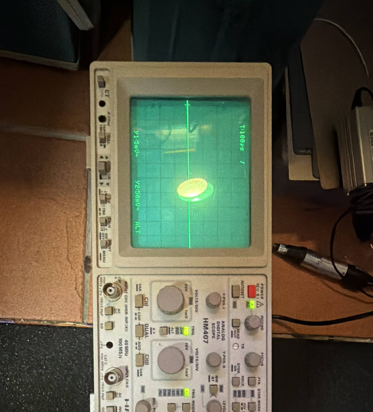 Hameg HM407 40MHz Analog/Digital Oscilloscope