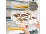 SIXRUN 2-PACK Condiment Serving Tray, Divided Serving Tray 8 Compartments - Image 7