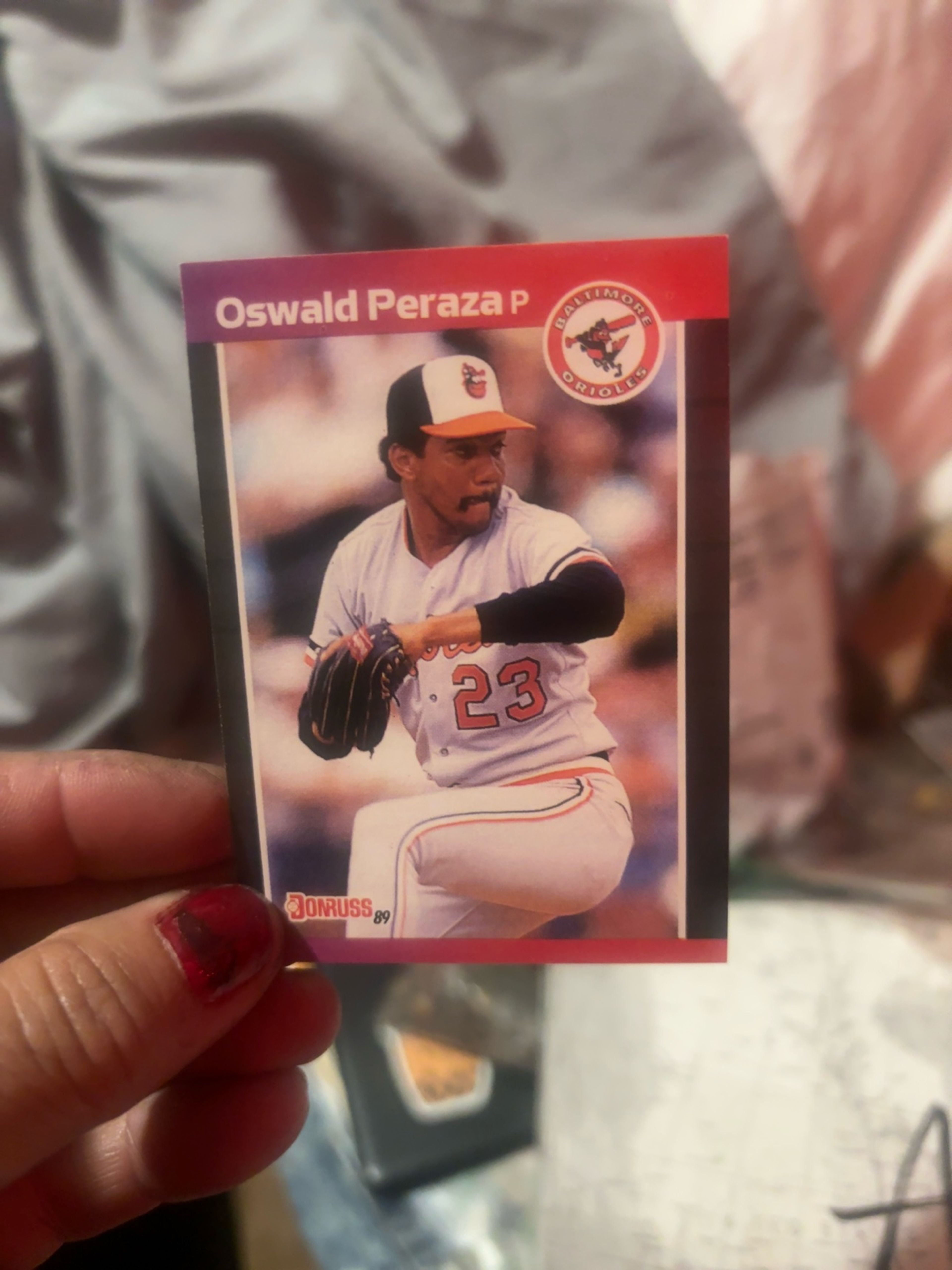 Donruss 1989 Oswald Peraza Rookie Card #524
