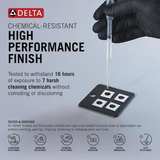 Delta Kayra Centerset Bathroom Faucet in Matte Black - Image 6
