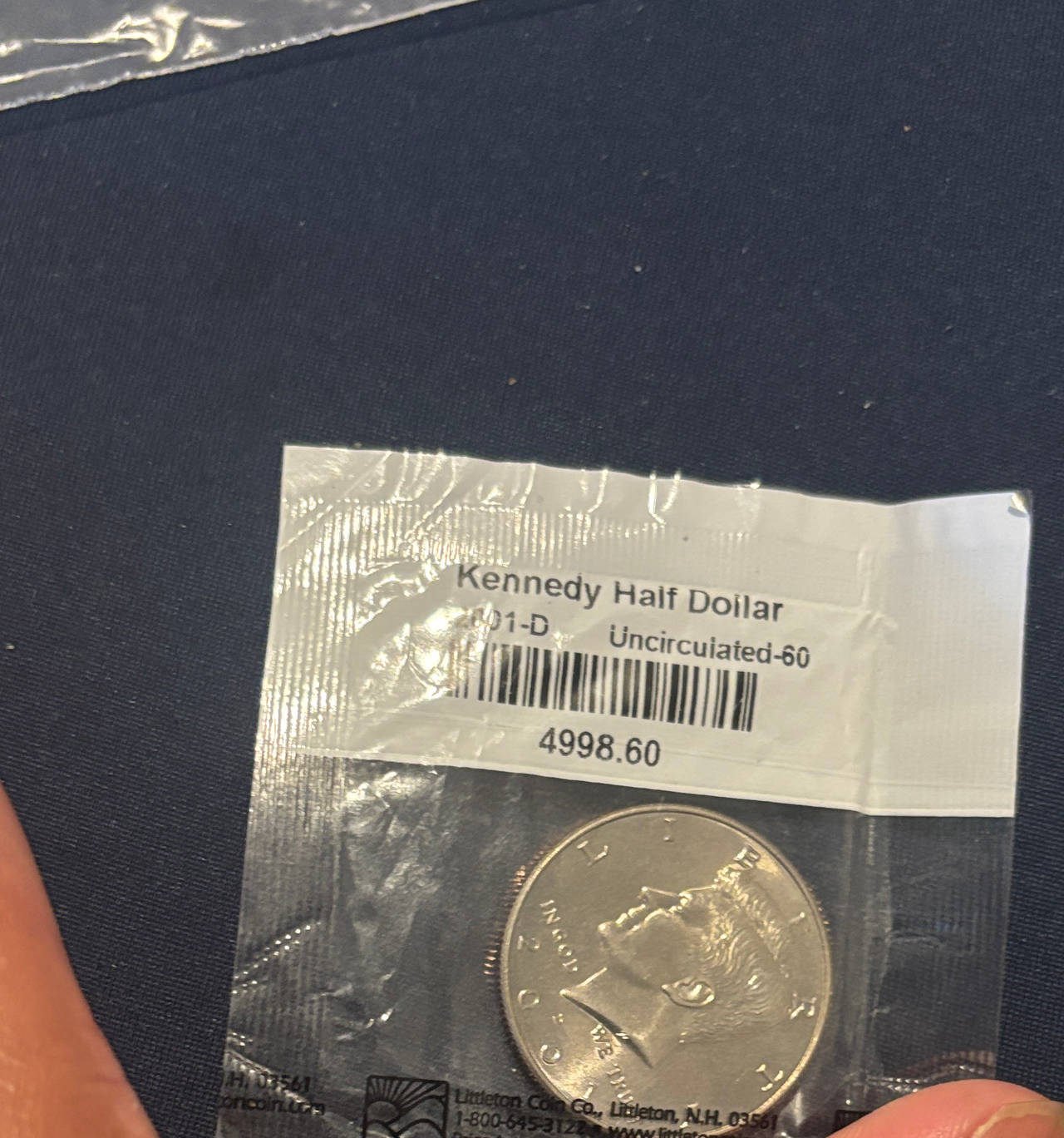 2001-D Kennedy Half Dollar Uncirculated-60