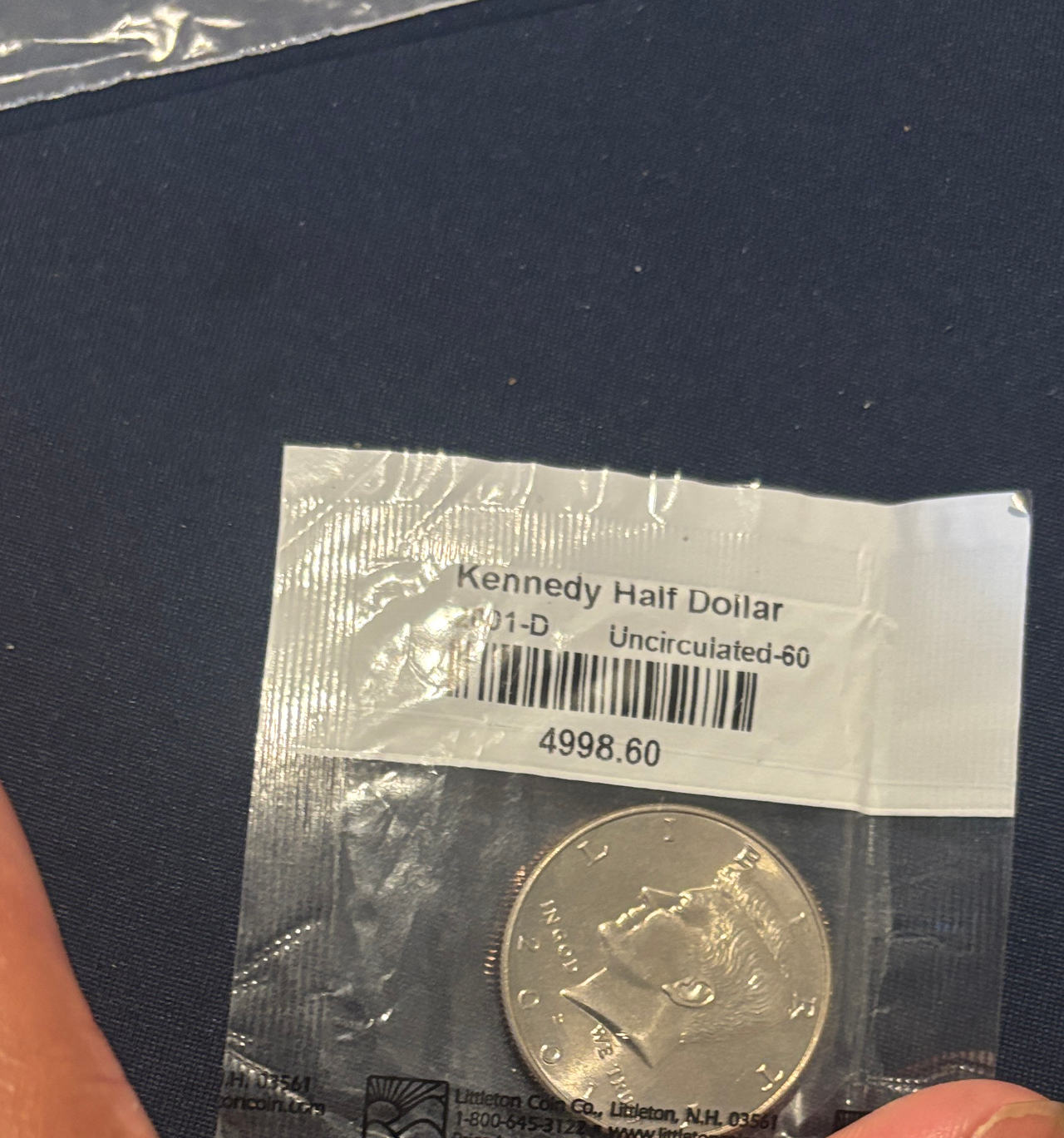 2001-D Kennedy Half Dollar Uncirculated-60