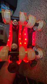 Gold Metallic LED Light Up Roller Skates - Image 7