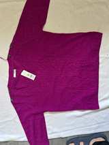 Marks and Spencer Wool Crew Neck Sweater Purple - Image 2