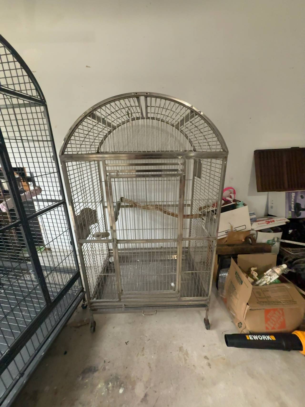 A&E Cage Co. Extra Large Stainless Steel Dome Top Bird Cage
