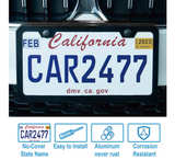 2PCS Premium Matte Black License Plate Frames, Solid Rust-Proof Aluminum Holder - Image 6