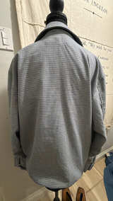 Lacoste Houndstooth Zip Bomber Jacket Black/White - Image 4