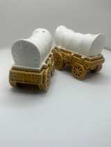 Vintage Covered Wagon Salt and Pepper Shakers - Image 3