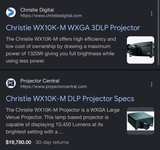 Christie WX10K-M 3-Chip DLP Projector with Lens - Image 3