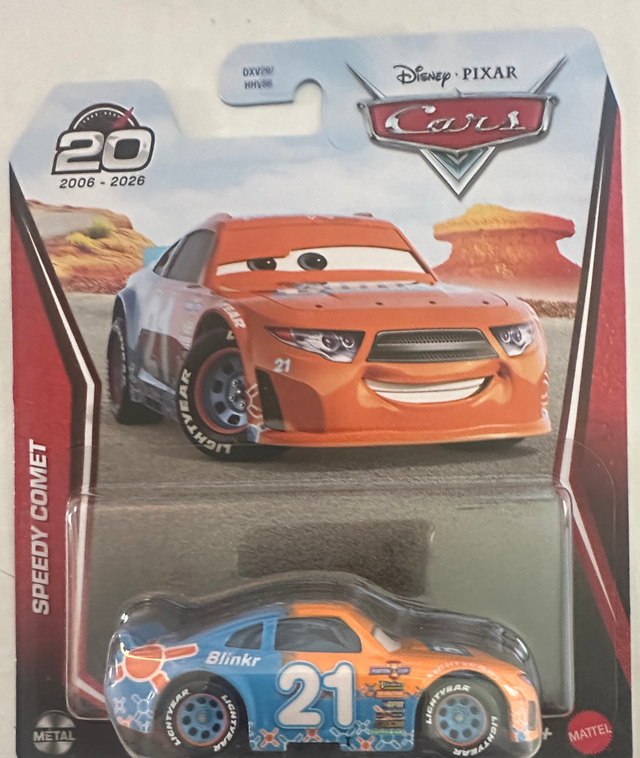 Mattel Disney Pixar Cars Speedy Comet Blinkr #21 Die-Cast
