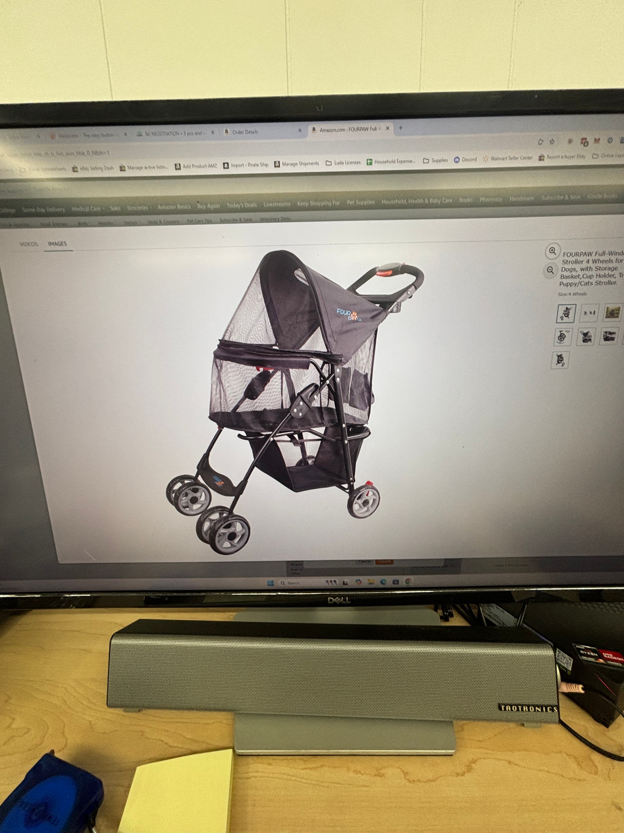 FOURPAW Pet Stroller 4 wheel. Brand new in box.
