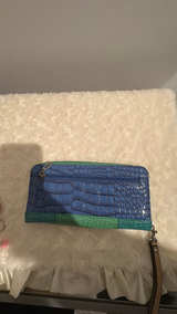 Crocodile Embossed Wristlet Clutch - Image 2