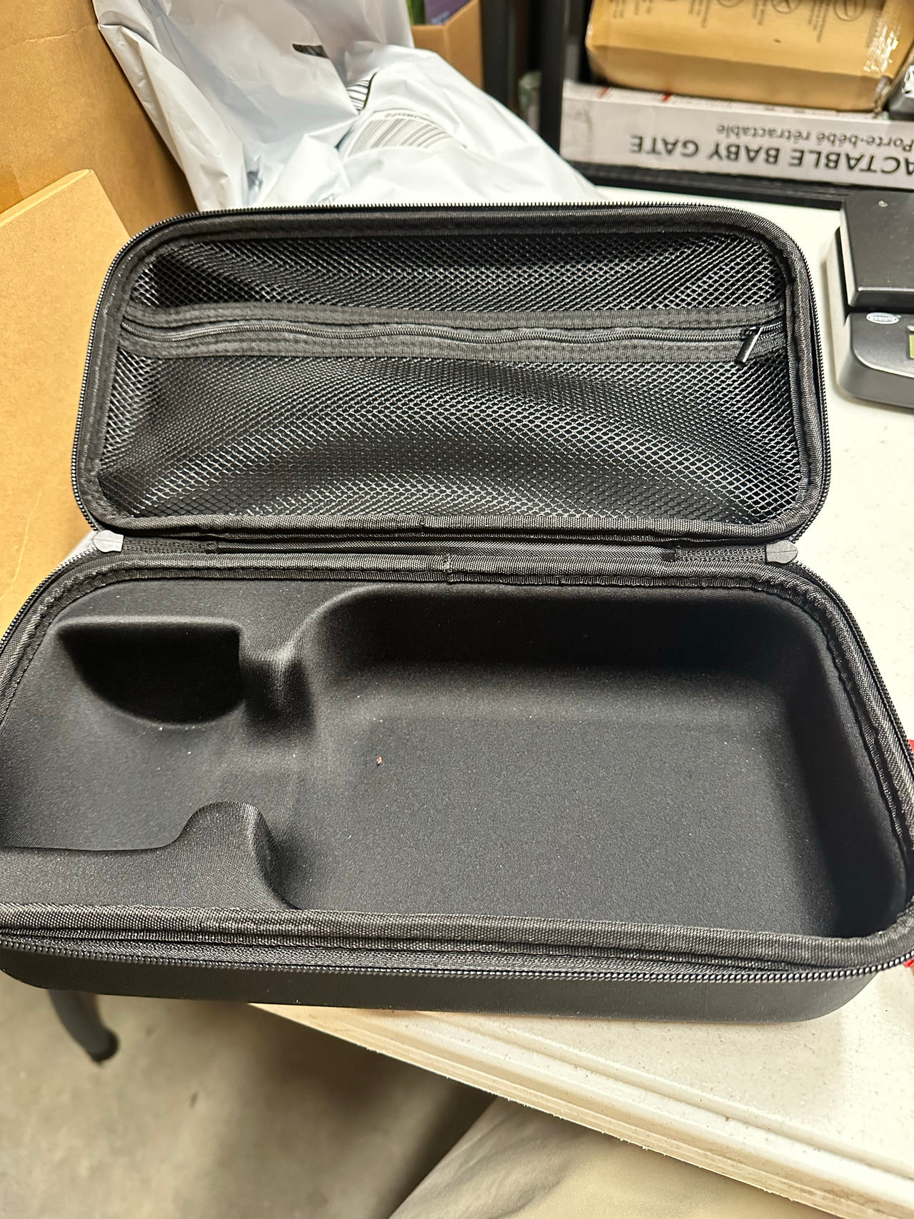 Black Carrying Case, Unsure if for Nintendo Switch or Massage Gun