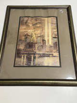 9/11 Tribute NYC Skyline Framed Print signed - Image 1