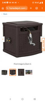 Suncast 150 ft. Brown Retractable Free Standing Hideaway Hose Reel.. - Image 1