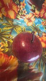 Vintage Red Alabaster Stone Apple Paperweight - Image 8