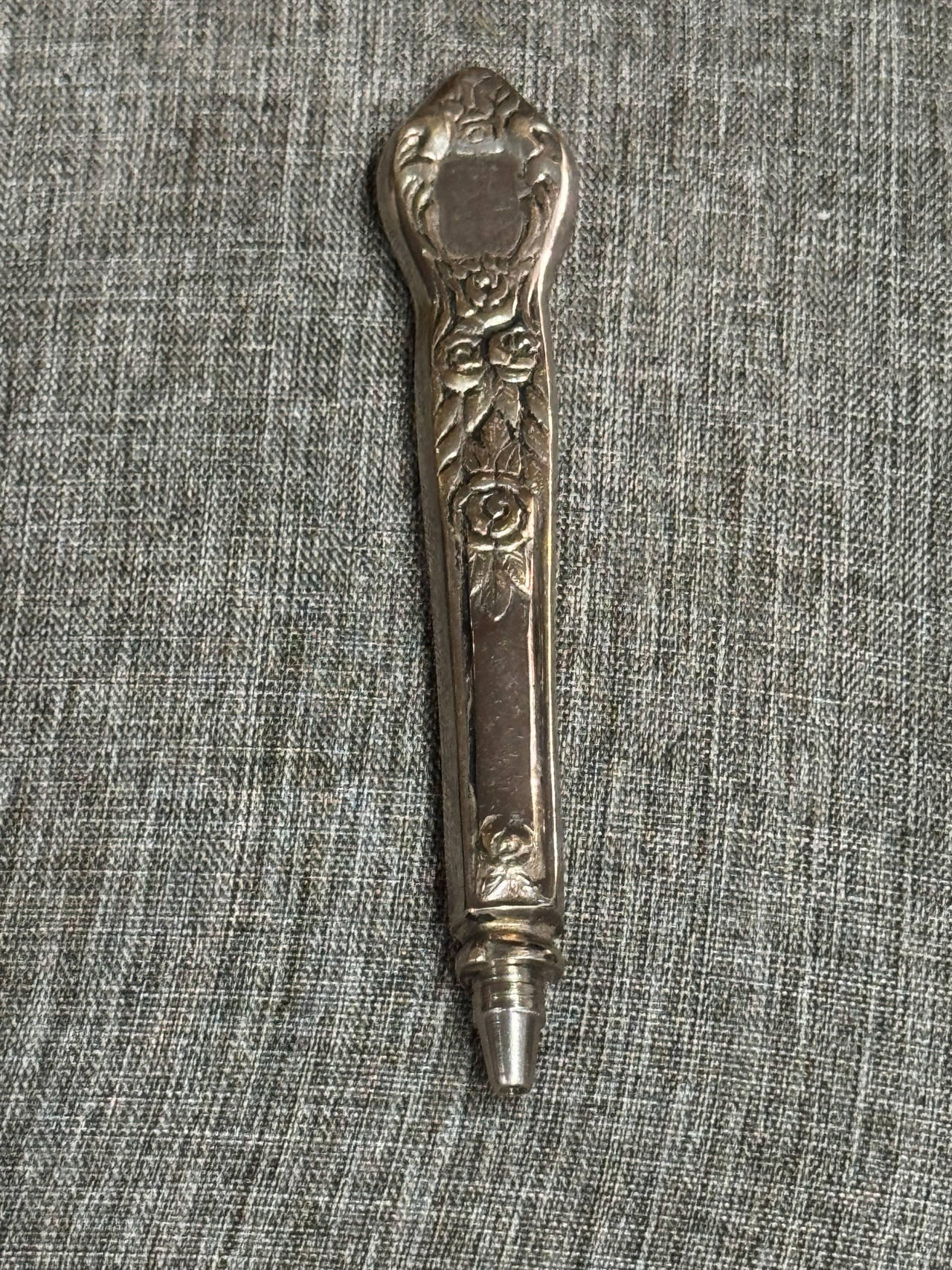 Vintage Sterling Silver Floral Mechanical Pencil